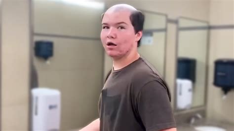 This boy wanted the Dr. Phil haircut .